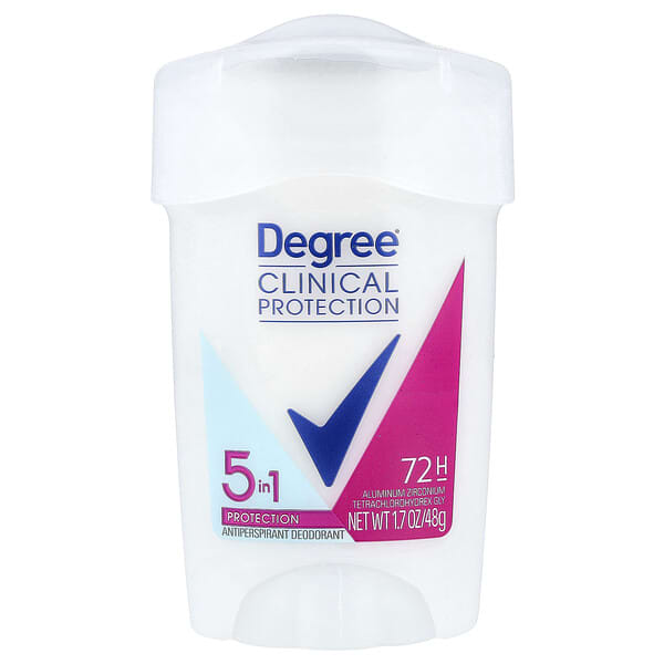 Degree, Clinical Protection 5 อิน 1 โพรเทคชั่น ผลิตภัณฑ์ลดเหงื่อและระงับกลิ่นกาย แบบแท่งนุ่ม ขนาด 1.