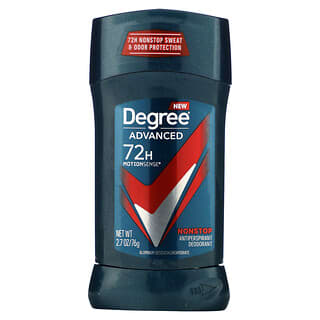 Degree, MotionSense avanzado de 72 horas, Desodorante antitranspirante, Sin parar`` 76 g (2,7 oz)