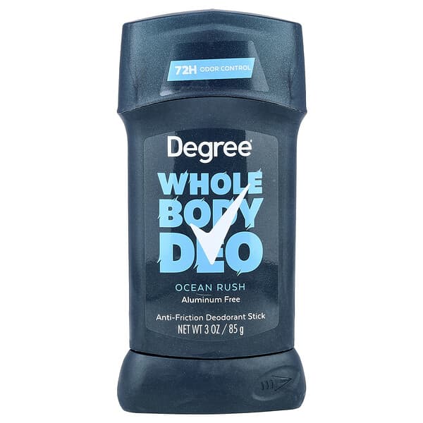 Degree, 홀 바디 Deo, 안티프릭션 데오드란트 스틱, Ocean Rush, 85g(3oz)