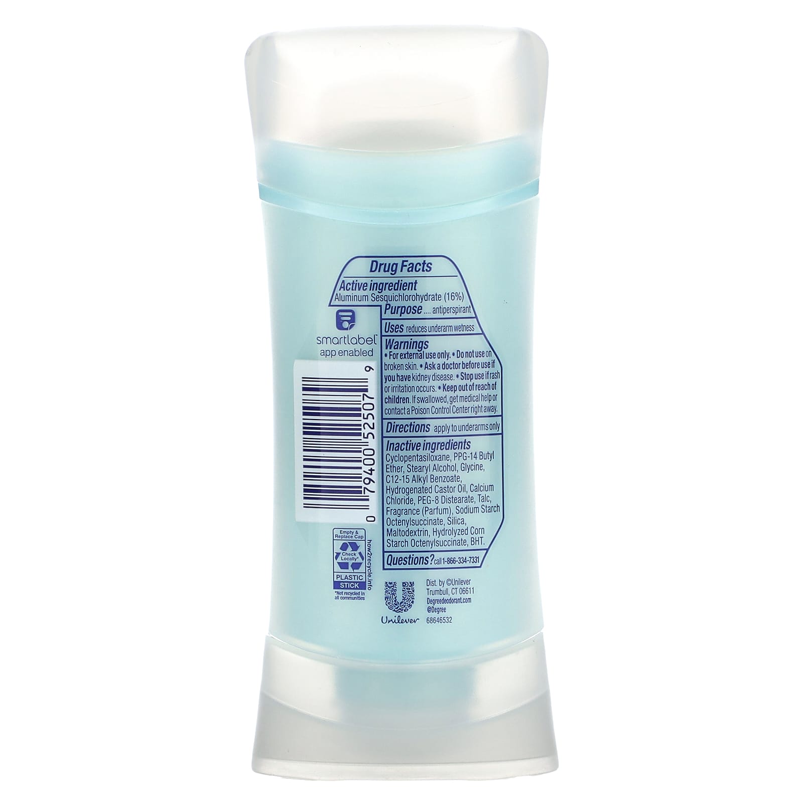 Degree, Advanced, 72 Hour MotionSense, Antiperspirant Deodorant, Active