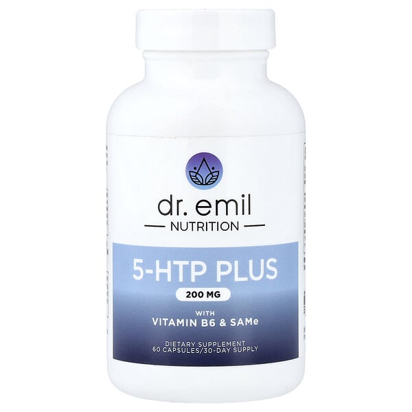 Dr. Emil Nutrition, 5-HTP Plus with Vitamin B6 & SAMe, 60 Capsules — product photo 1