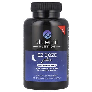 Dr. Emil Nutrition, EZ DOZE Plus mélatonine, 60 capsules