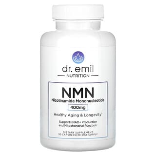 Dr. Emil Nutrition, NMN, Nicotinamide mononucléotide, 400 mg, 30 capsules