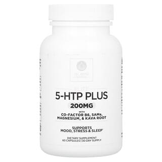 Dr. Emil Nutrition, Elite, 5-HTP Plus with Co-Factor B6, SAMe, Magnesium, & Kava Root, 200 mg , 60 Capsules (100 mg per Capsule)