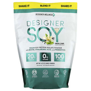 Designer Wellness, Designer Soy® Powder, Angel Cake, 1.87 oz (848 g)