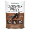 Designer Whey, Poudre de protéines de lactosérum 100 % naturelles, Chocolat gourmand, 340 g