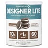 Designer Wellness, Lite Protein, 저 칼로리 천연 단백질, 초콜릿 쿠키 & 크림, 9.03 oz (256 g)