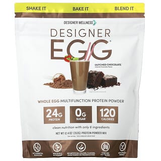 Designer Wellness, Designer Egg®, Proteína multifunción de huevo entero en polvo, Chocolate holandés, 352 g (12,4 oz)