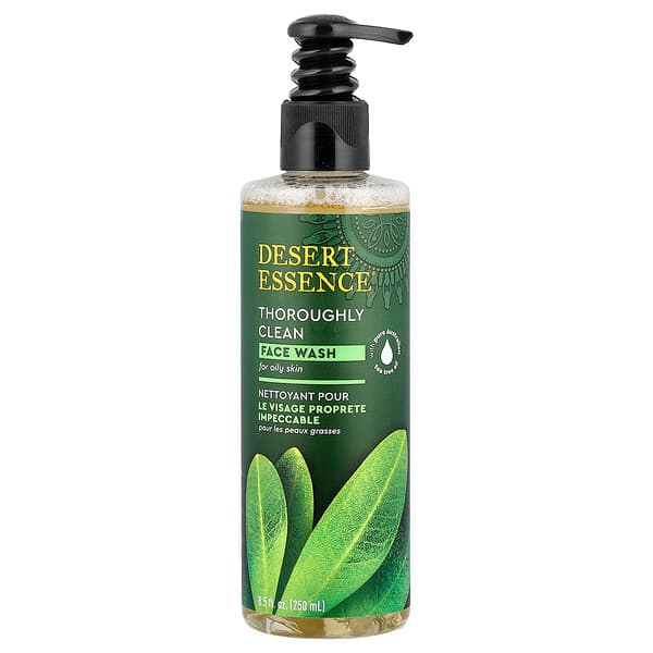 Desert Essence, Thoroughly Clean Face Wash, For Oily Skin, 8.5 fl oz (250 ml)