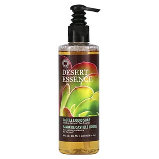 Desert Essence, Castile Liquid Soap with Eco-Harvest Tea Tree Oil, 8 fl oz (236 ml)