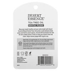 Desert Essence, Зубная нить с маслом чайного дерева, вощеная, 45,7 м (50 ярдов)