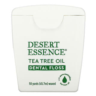 Desert Essence, Зубная нить с маслом чайного дерева, вощеная, 45,7 м (50 ярдов)