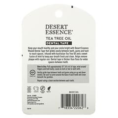Desert Essence, Cinta dental de aceite de árbol de té, encerada, 30 yds (27.4 m)