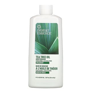 Desert Essence, Rince-bouche à l’huile de tea tree, Menthe verte, 237 ml