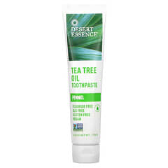 Desert Essence, Tea Tree Oil Toothpaste, Fennel, 6.25 oz (176 g)