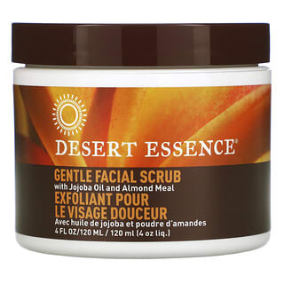 Desert Essence, Exfoliante facial suave con aceite de jojoba y harina de almendras, 120 ml (4 oz. Líq.)