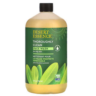 Desert Essence, Limpiador para el Rostro Limpieza Impecable - Fórmula Original, Pieles Secas y Mixtas, 32 fl oz (946 ml)
