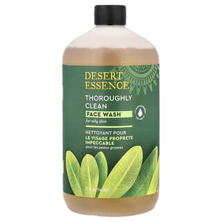 Desert Essence, ऑयली स्किन के लिए पूरी तरह से साफ फेस वॉश, 946 ml