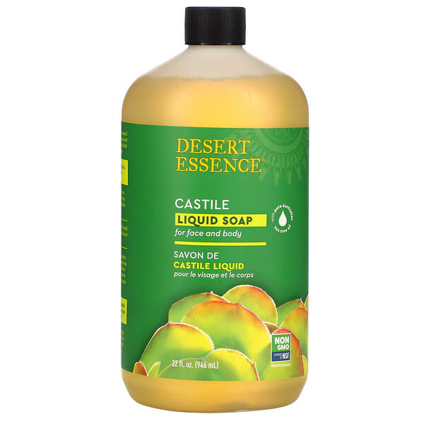 Desert Essence, Savon liquide de Castille, 946 ml