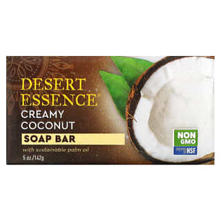 Desert Essence, Soap Bar, Creamy Coconut, 5 oz (142 g)