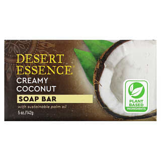 Desert Essence, Barra de jabón, coco cremoso, 5 oz (142 g)