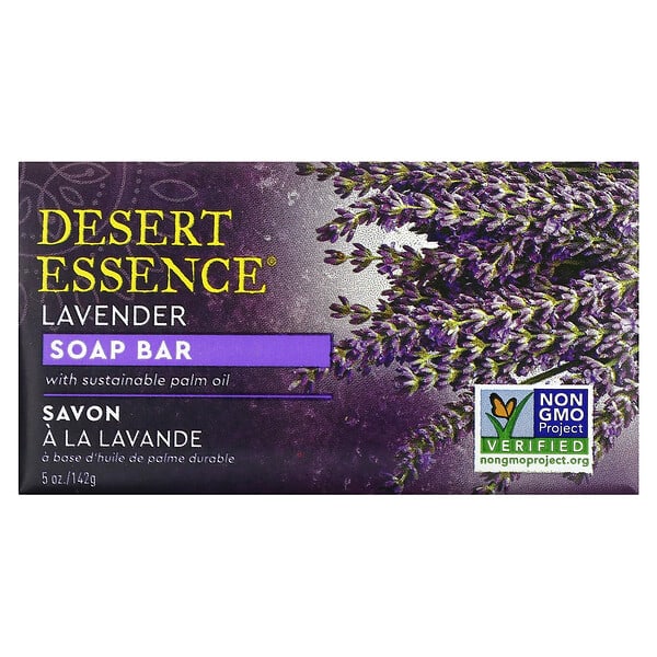 Desert Essence, 塊皂，薰衣花草，5 盎司（142 克）
