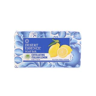 Desert Essence, Barra de jabón, limón italiano exfoliante, 5 oz (142 g)