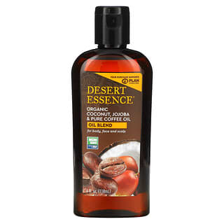 Desert Essence, 有机椰子，有机荷荷巴和全咖啡油，4 液量盎司（118 毫升）