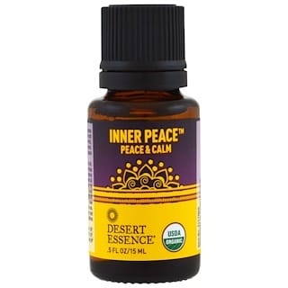 Desert Essence, Inner Peace Organic Essential Oil, Peace & Calm, 0.5 fl oz (15 ml)