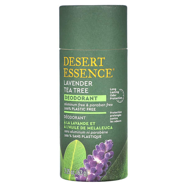 Desert Essence, Deodorant, Lavender Tea Tree, 2.25 oz (63 g)