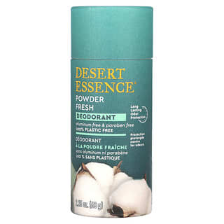 Desert Essence, дезодорант, свіжа пудра, 63 г (2,25 унції)