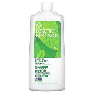 Desert Essence, Tea Tree Oil Ultra Care Mouthwash, Mega Mint, 16 fl oz (473 ml)