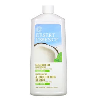 Desert Essence, Enjuague bucal con aceite de coco, Coco y menta, 473 ml (16 oz. Líq.)