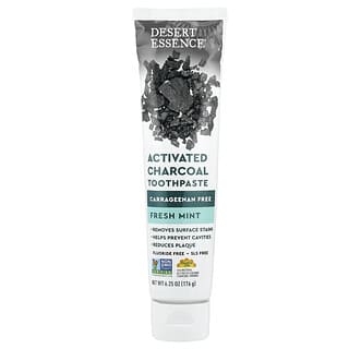 Desert Essence, Зубная паста с активированным углем, свежая мята, 176 г (6,25 унции)