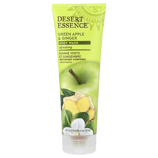 Desert Essence, 유기농, 바디 워시, 청사과 & 생강, 237ml(8fl oz)