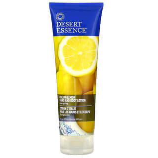 Desert Essence, Lotion pour les mains et pour le corps, citron italien, 237 ml