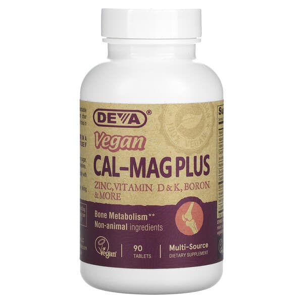 Deva Vegan Cal Mag Plus 90 Tablets