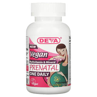 Deva (ديفا)‏, أقراص فيتامينات متعددة ومعادن نباتية قبل الولادة ، مرة واحدة يوميًا ، 90 قرصًا مغلفًا