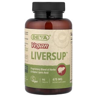 Deva, Vegan Liversup™, 675 mg, 90 Comprimidos