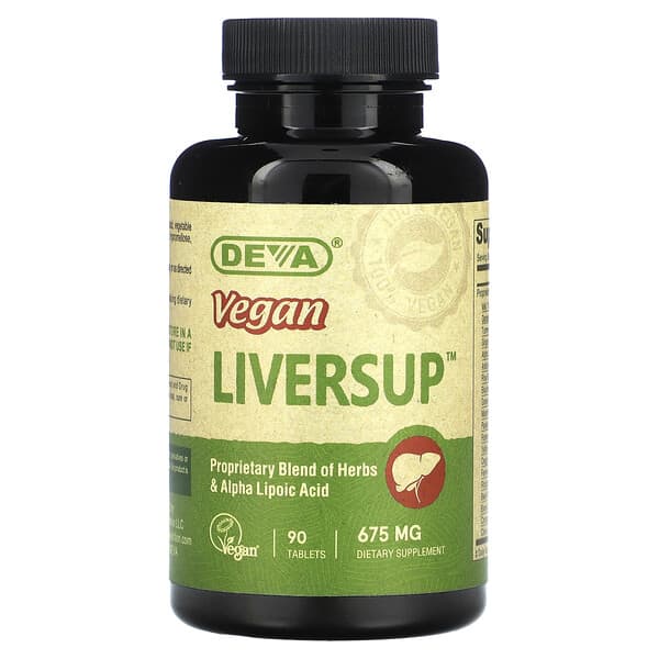 Deva‏, Vegan Liversup, 675 mg , 90 Tablets