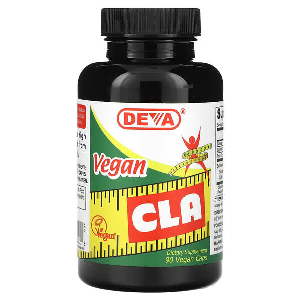 Deva Vegan CLA, 90 Vegan Caps (770 mg per Capsule) supplement bottle