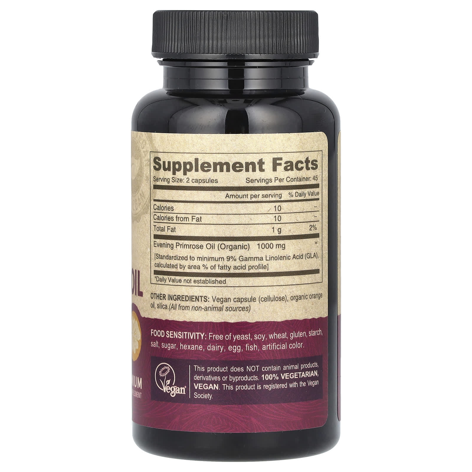 Deva, Vegan Evening Primrose Oil, 90 Vegan Caps