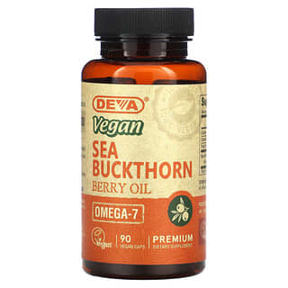 Deva, Vegan Sea Buckthorn Berry Oil, 90 Vegan Caps