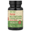 Suplemento multivitamínico y multimineral vegano, Sin hierro, 90 comprimidos pequeños