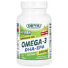 Oméga-3 DHA-EPA vegan, 500 mg, 60 capsules à enveloppe molle vegan