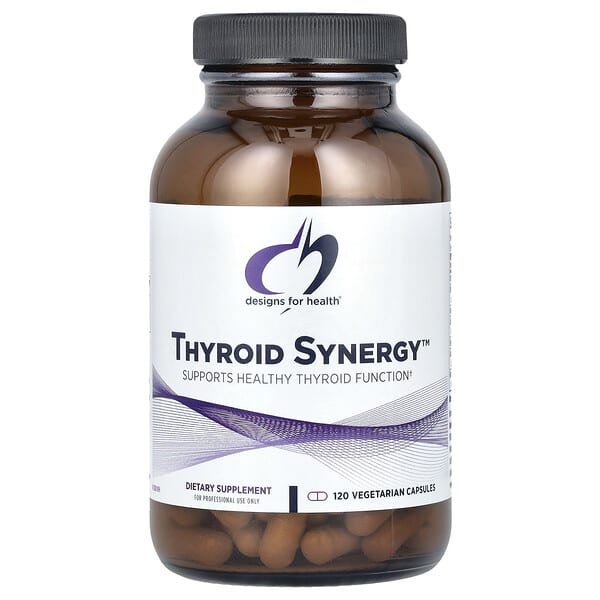 Designs For Health Thyroid Synergy™, 120 Vegetarian Capsules supplement bottle