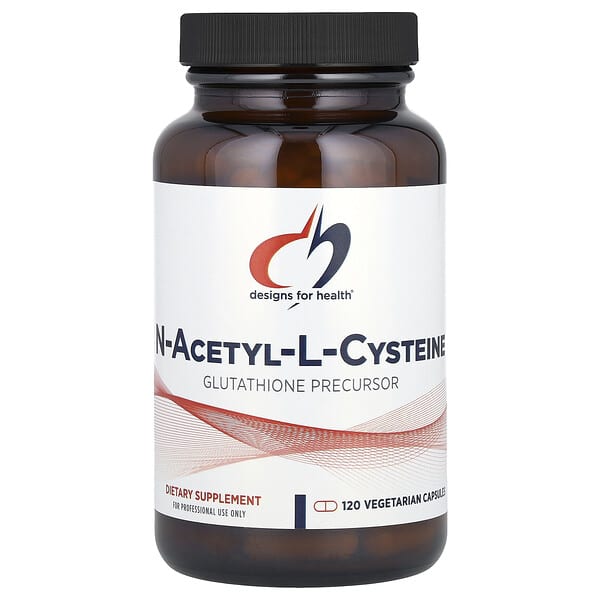 Designs For Health, N-Acetyl-L-Cysteine, 120 Vegetarian Capsules (900 mg per Capsule)