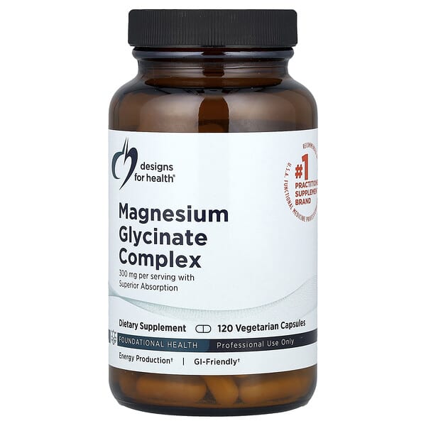 Magnesium Glycinate Complex, 120 Vegetarian Capsules (150 mg per Capsule)