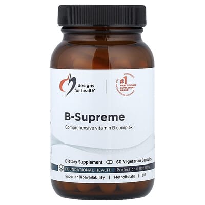 Designs For Health, B-Supreme, 60 Vegetarian Capsules