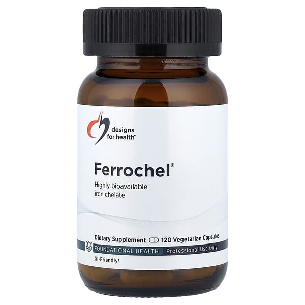 Designs For Health, Ferrochel®, 120 Vegetarian Capsules (27 mg per Capsule)